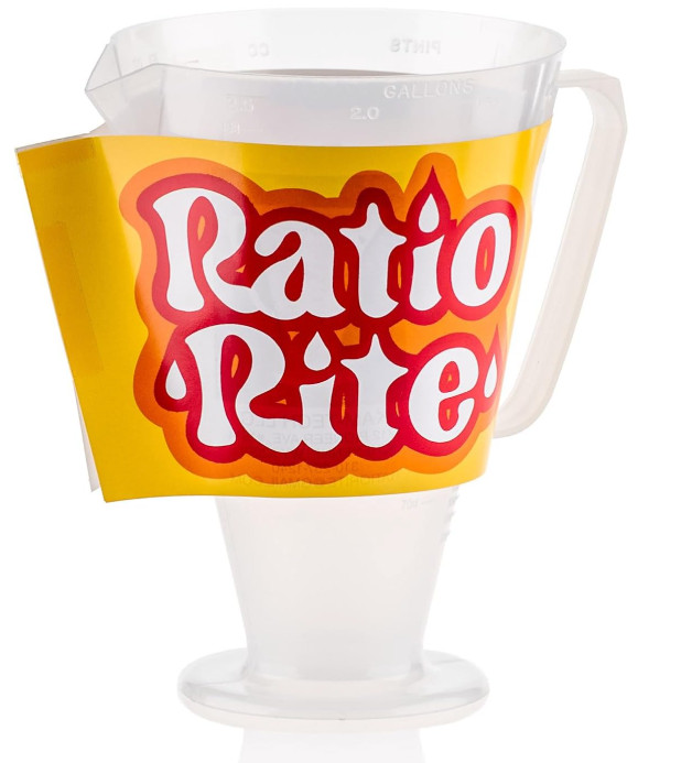Ratio Rite Original Measuring Cup for Gas-Oil Pre-Mix, Cup Only, Clear, 24 oz