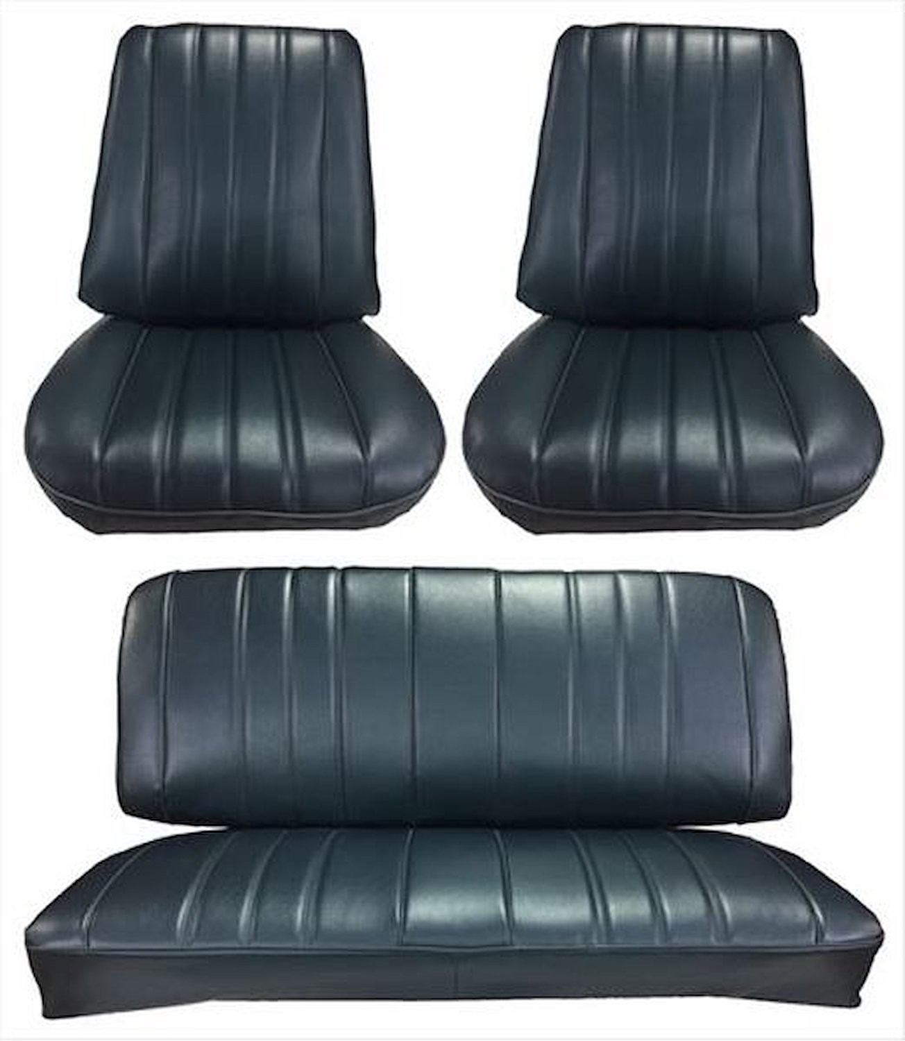 JEGS Front Buckets & Rear Seat Upholstery Kit for 1966 Chevy Chevelle & Malibu,