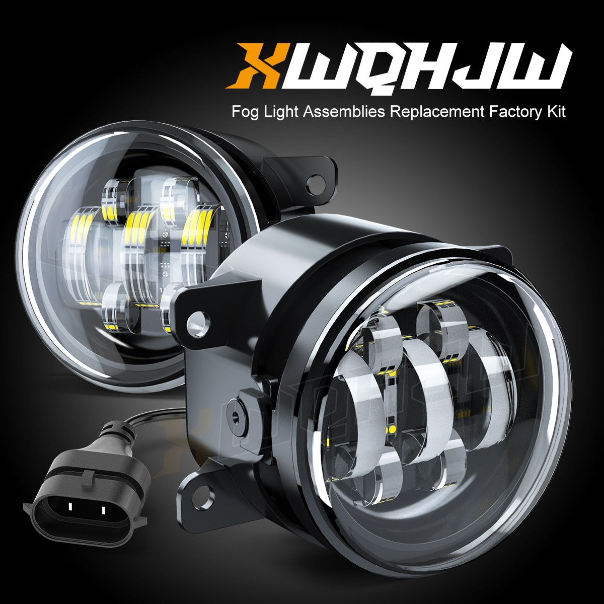 For JEEP RENEGADE 2015-2023 Newest Upgrade Front Bumper Clear LED Fog Light