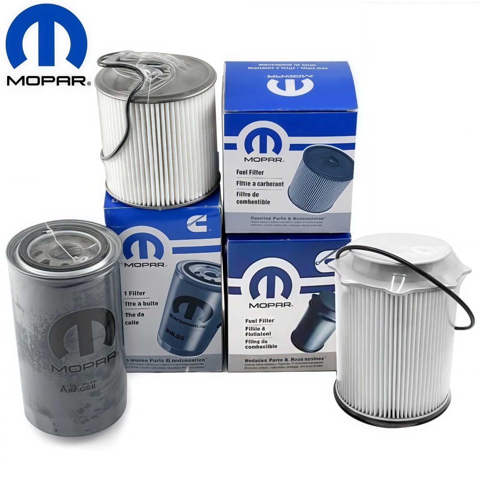 Mopar Diesel Fuel and Oil Filter Set for 2019-2024 Ram 2500 3500 4500 5500 6.7L