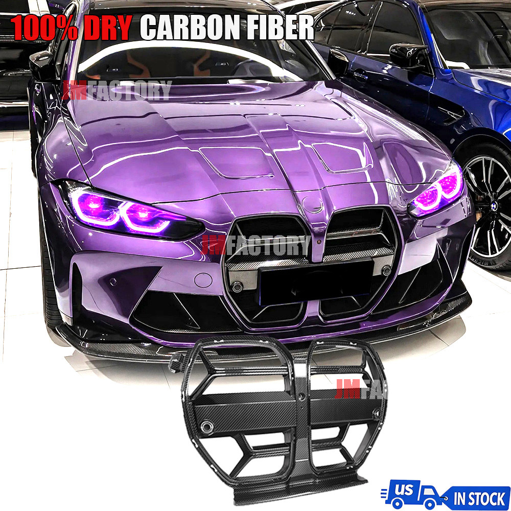 Dry Carbon Fiber Front Kidney Grill Nose GRILLE Fit BMW G80 M3 G82 G83 M4 21-26