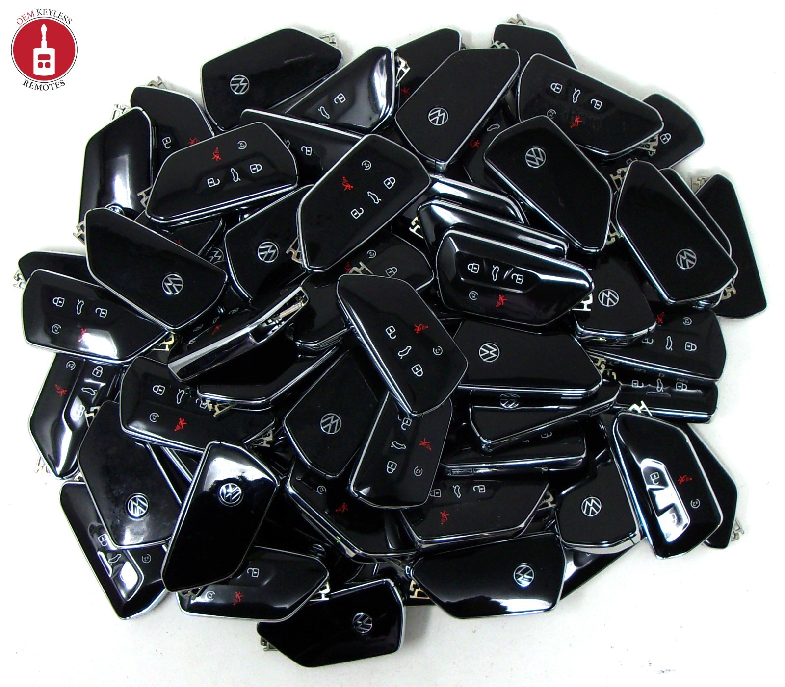 Mixed Lot of 69 OEM Volkswagen Keyless Smart Remotes Used NBGFS1901S / NBGFS19
