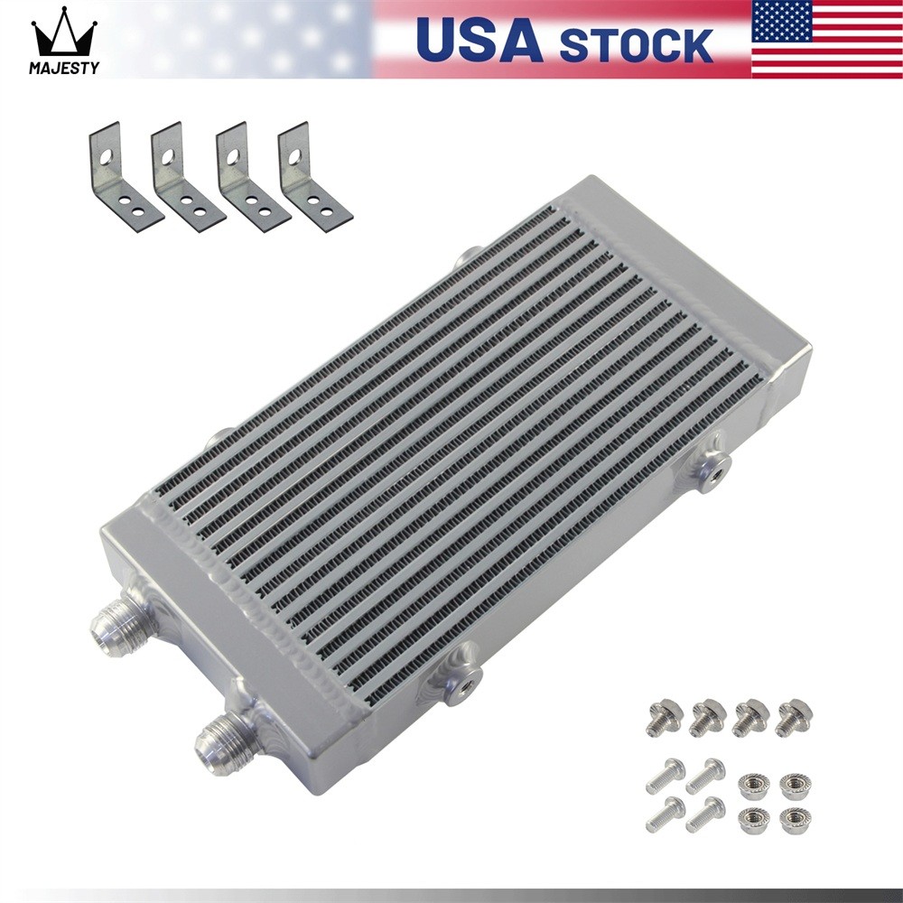 Universal Dual Pass Bar & Plate Oil Cooler Small Core:9.5 Universal Dual Pass Bar & Plate Oil Cooler Small Core:9.5