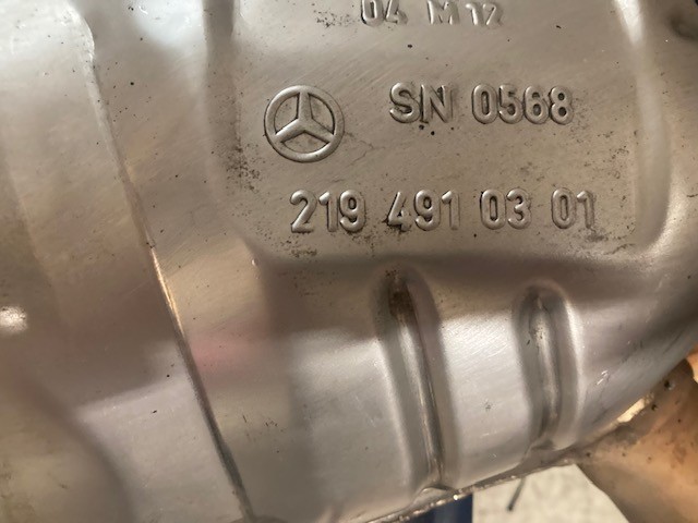 3 piece muffler set for mercedes benz cls500