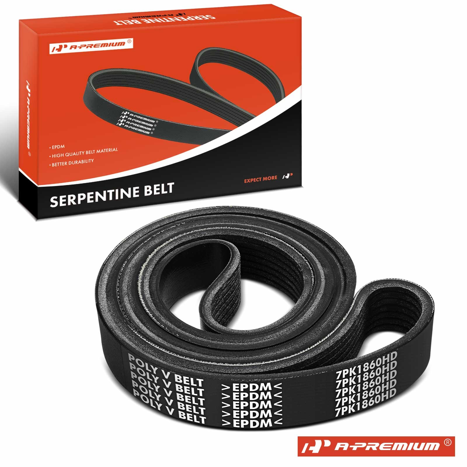 A-Premium 73.23 in Serpentine Belt for Chevrolet C6500 Kodiak GMC C6500 Topkick