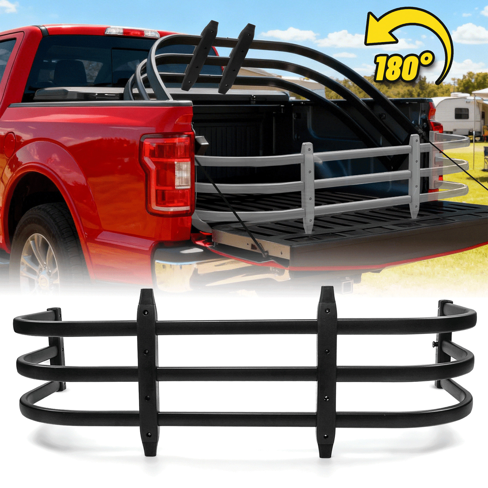Tailgate Extension Truck Bed Extender For F-150/Silverado/Sierra/Tacoma 55\