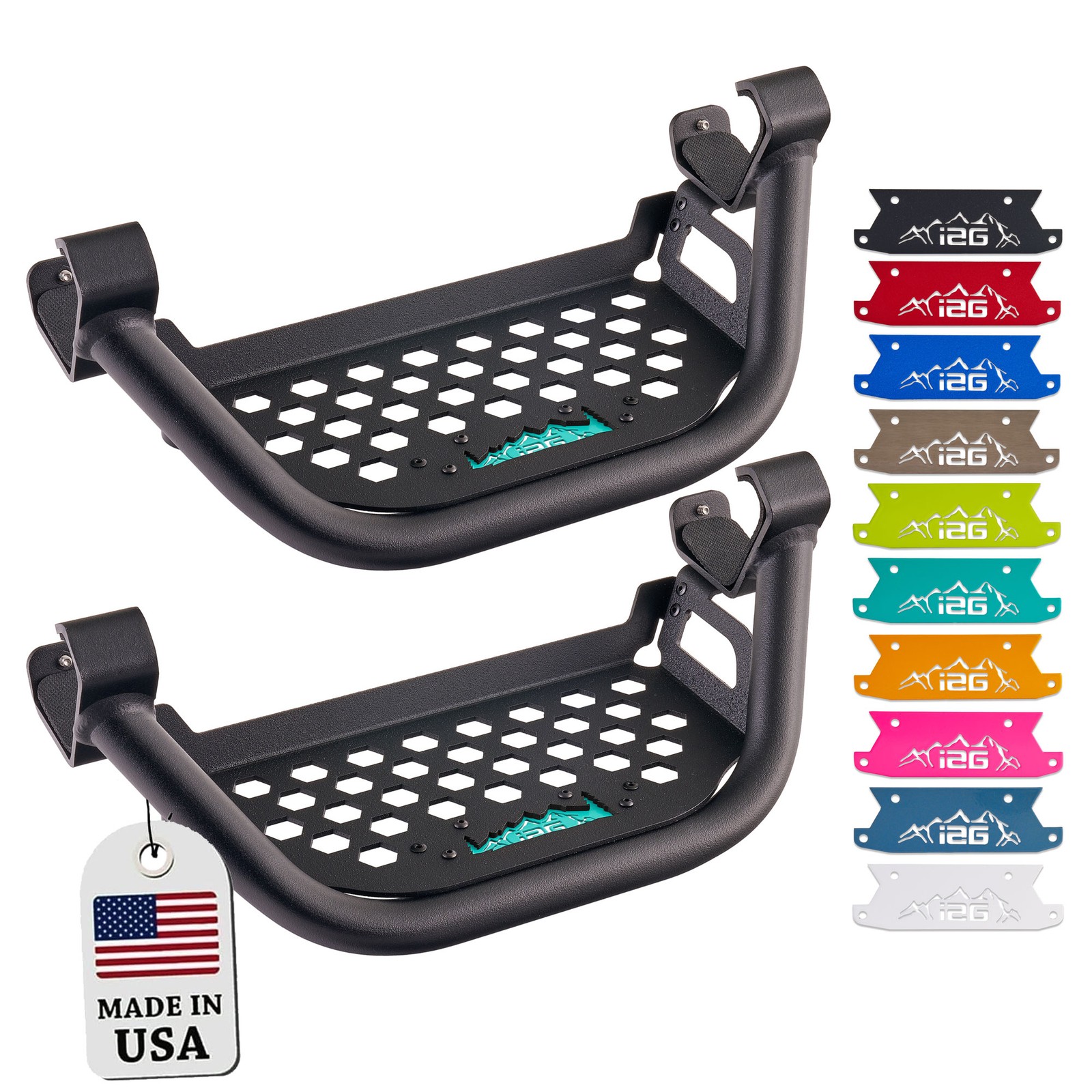 IAG V3 Drop Down EZ-Step for Ford Bronco 2021+ 2 Door - Teal (Set of 2) IAG V3 Drop Down EZ-Step for Ford Bronco 2021+ 2 Door - Teal (Set of 2)