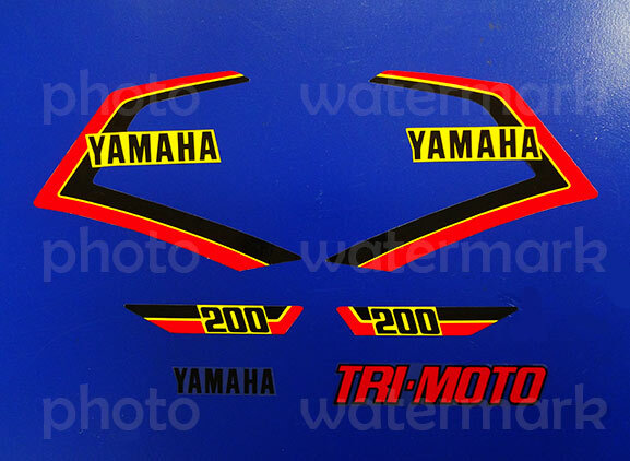 1983 83\' yamaha YTM 200 Tri-Moto 6pc Trike Graphics graficos Decals Stickers