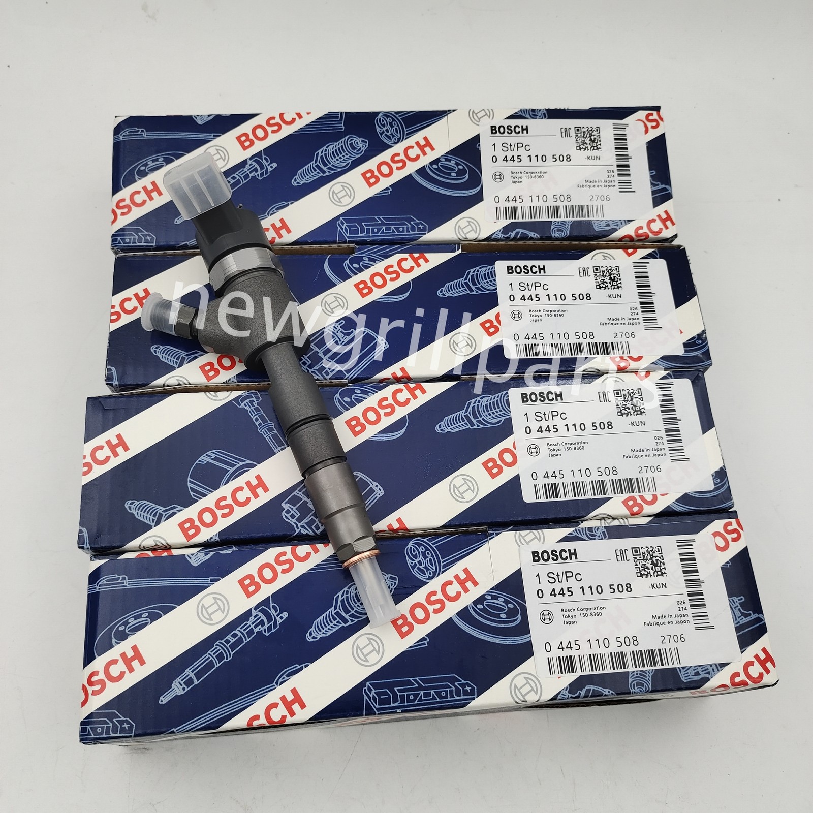 4X Diesel Fuel Injector BOSCH 0445110508 for Yanmar 4TNV98CT Engine 129E01-53100