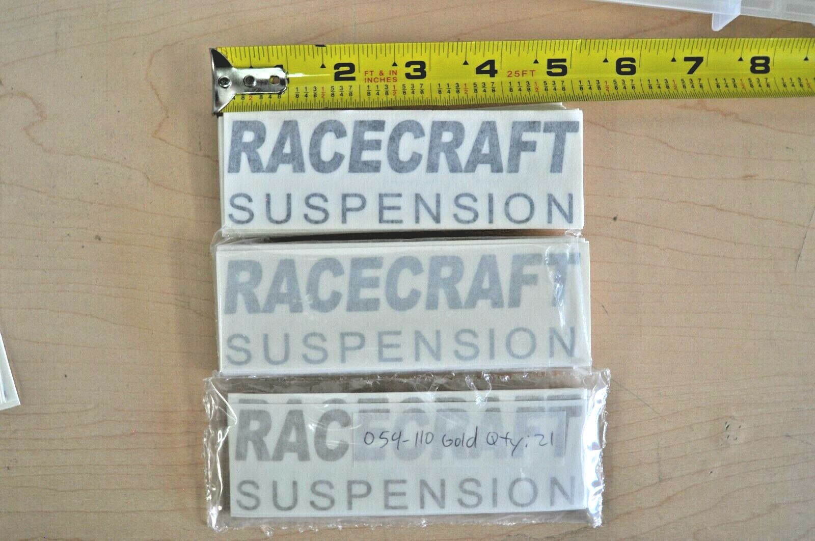 1=SALEEN RACECRAFT SUSPENSION BLACK, SILVER OR GOLD OEM DECALS nos