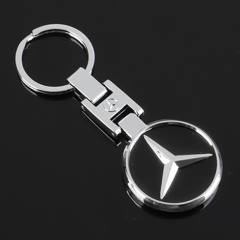 3D Mercedes-Benz Key Ring Auto Sport 3D Logo Alloy Car Keychain Decorate Gifts 3D Mercedes-Benz Key Ring Auto Sport 3D Logo Alloy Car Keychain Decorate Gifts