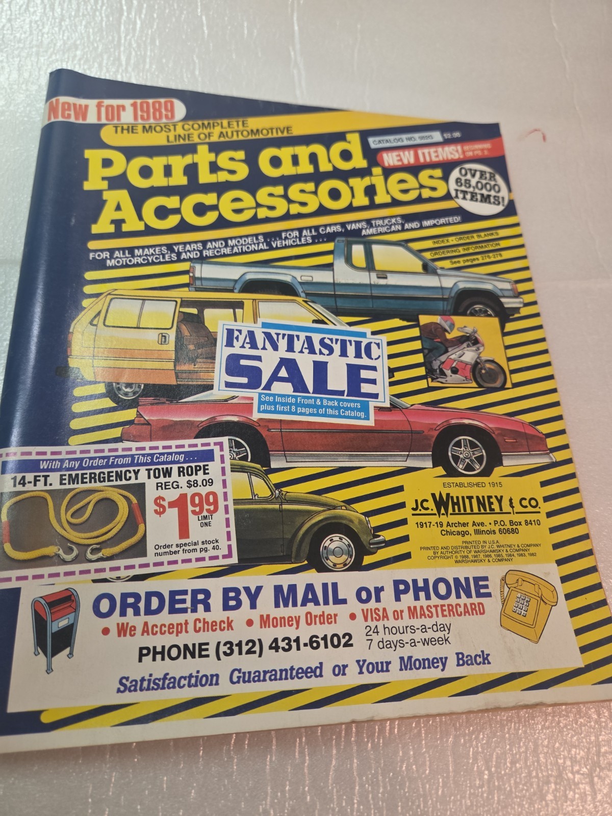 JC Whitney 1989 Catalog 502G Most Complete Line Parts And Accessories Mail Order
