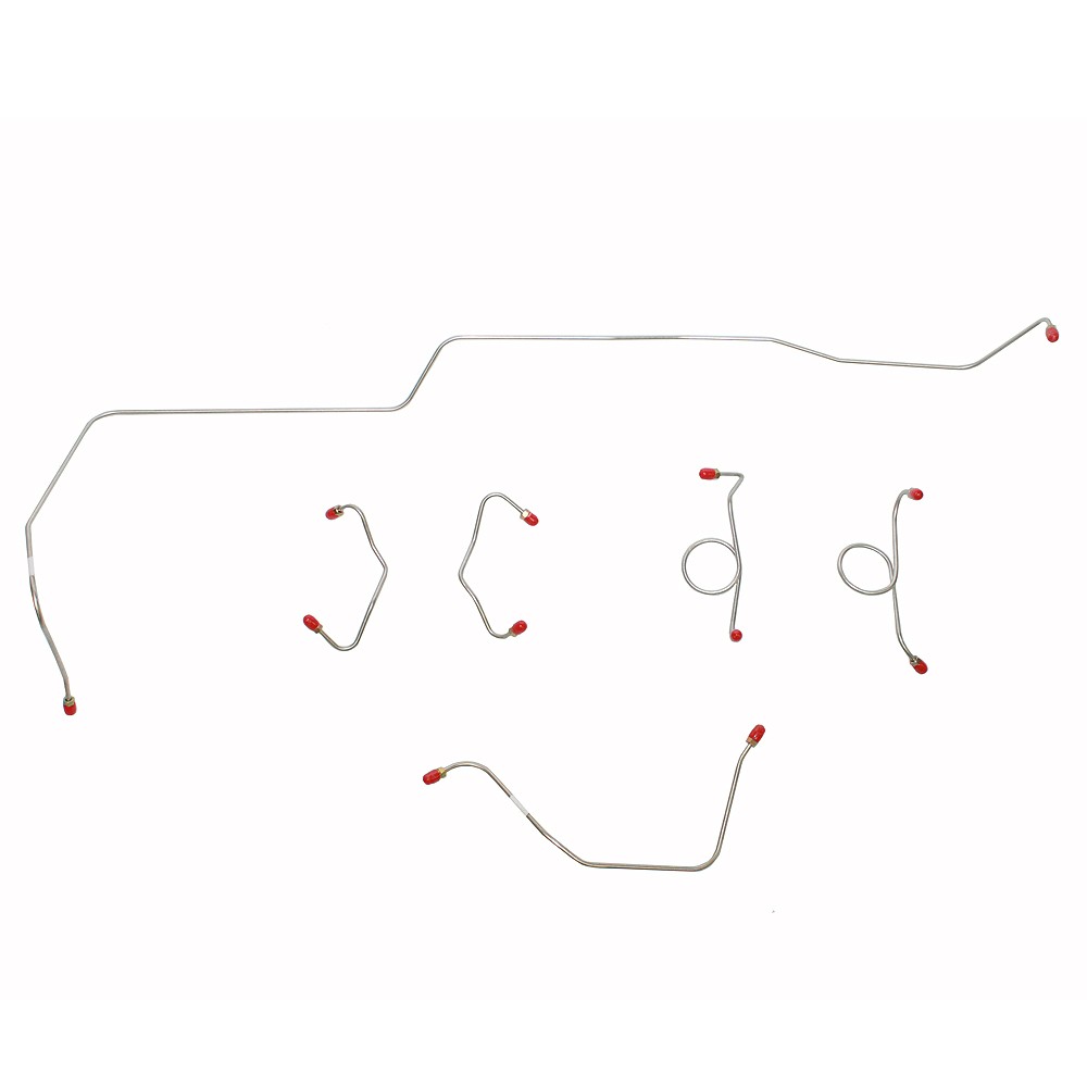 For 1965-66 Ford Mustang Complete Brake Line Kit Front Disc Steel CBK0127OM
