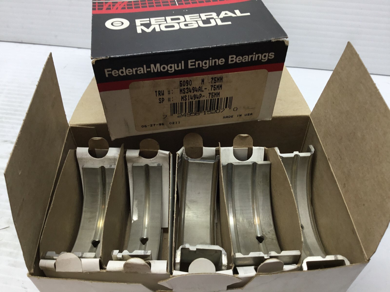 Federal Mogul 5090M-75MM Main Bearing Set .75mm Size - 1982-1985 GM 173 V6