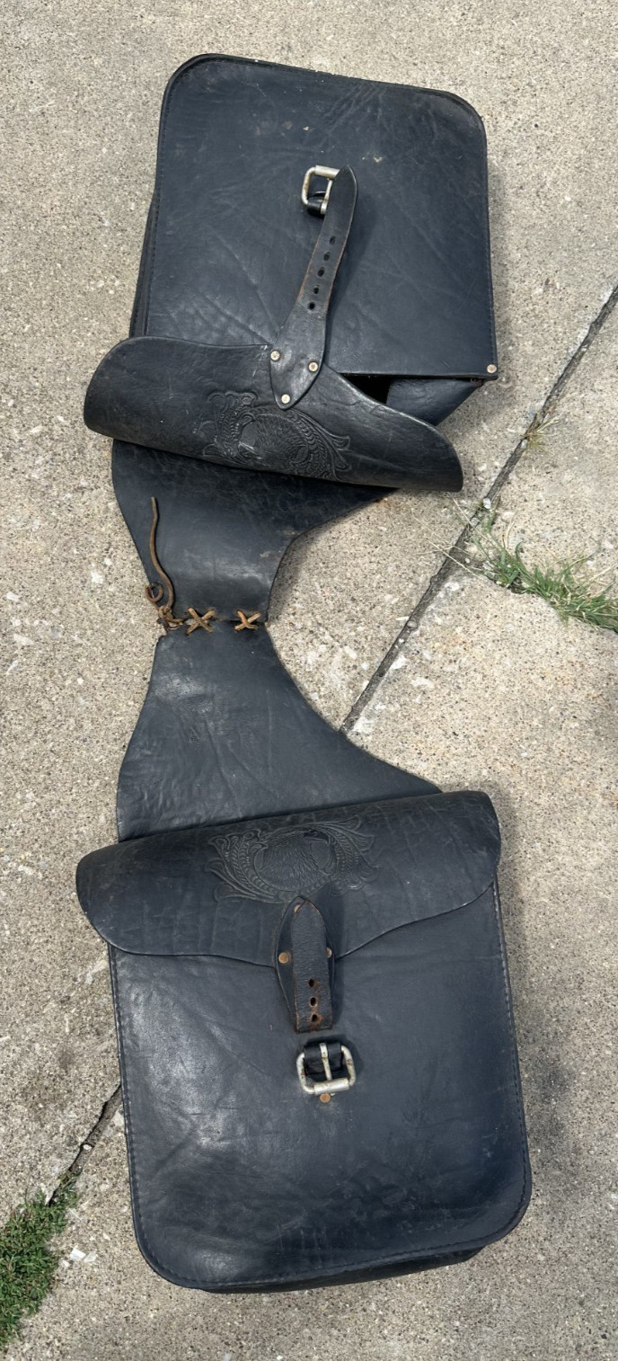 Nice Used Leather Saddle Bags Harley Davidson Triumph Others