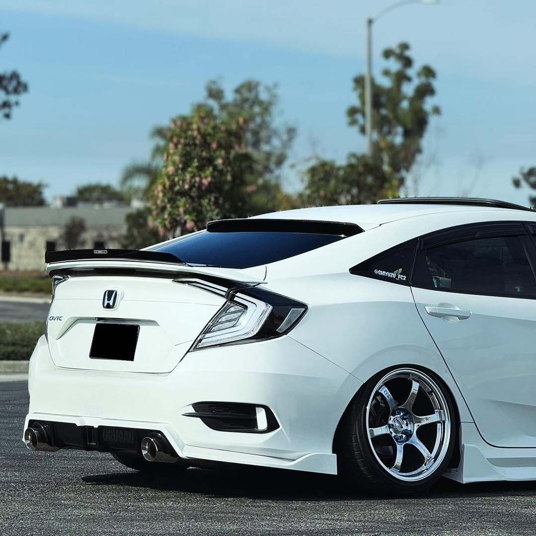 Clear White LED Tail Lights for 2016-2021 10th Gen Honda Civic Rear Light 4 PCS