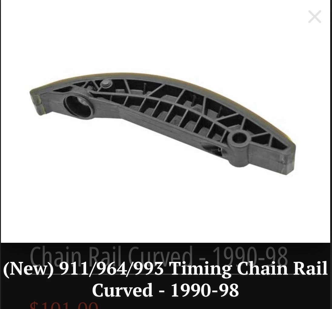 New- Porsche 911/964/993 Timing Chain Rail Curved - 1990-98