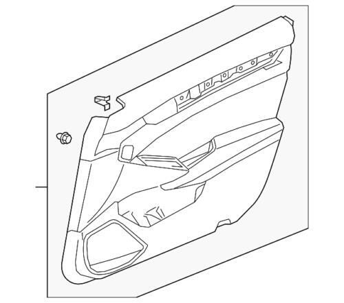 Genuine  Lining R Front Door Assembly (Lower) *NH556L* (Grayge) 83503tvaa61zd