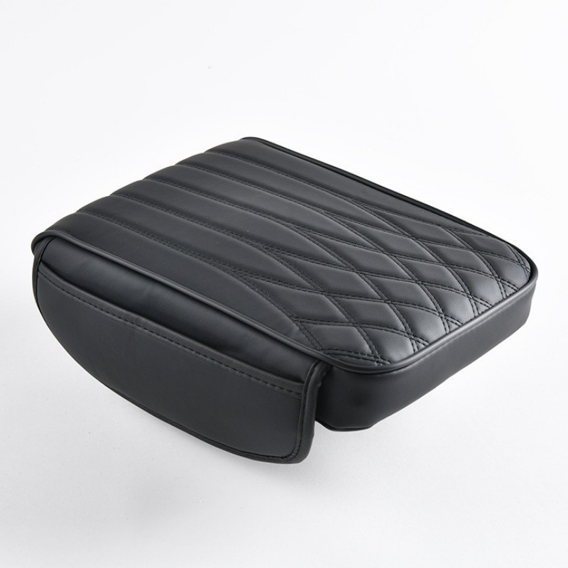Memory Foam Car Armrest Cushion Mat Auto Center Console Cover with Storage Bag