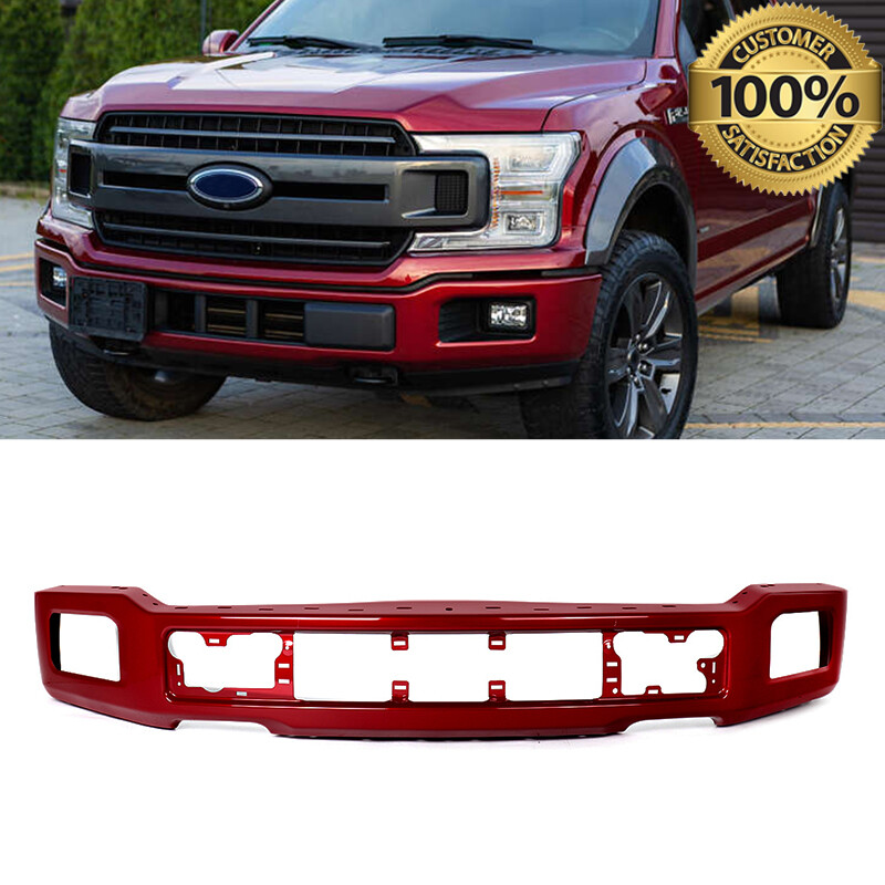Rapid Red Front Bumper Face Bar W/Fog Hole New Fit 2018-2020 Ford F-150 F150 US