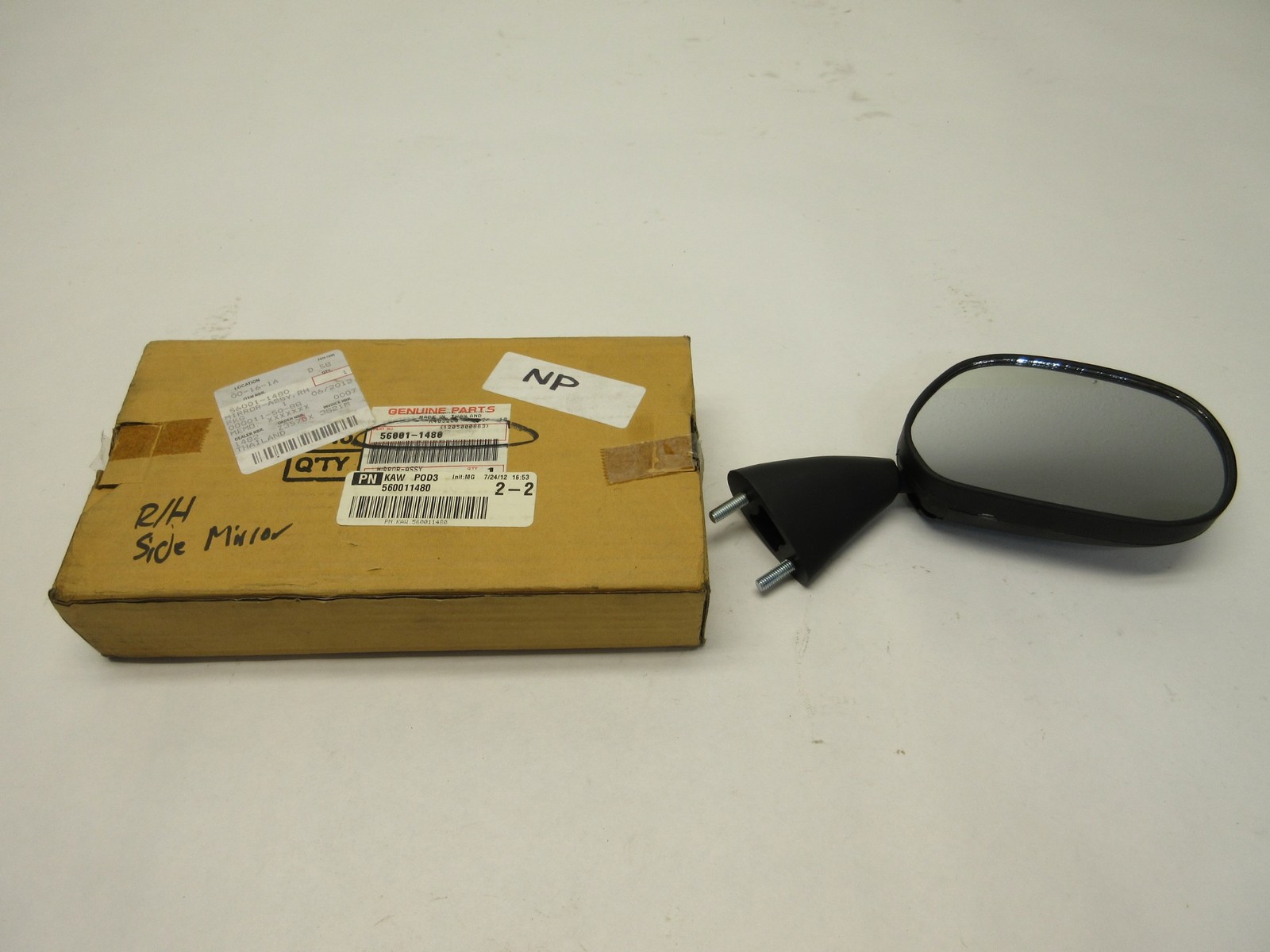 1990'S KAWASAKI KR150 KR 150 NINJA RIGHT SIDE MIRROR NEW NOS 56001-1480