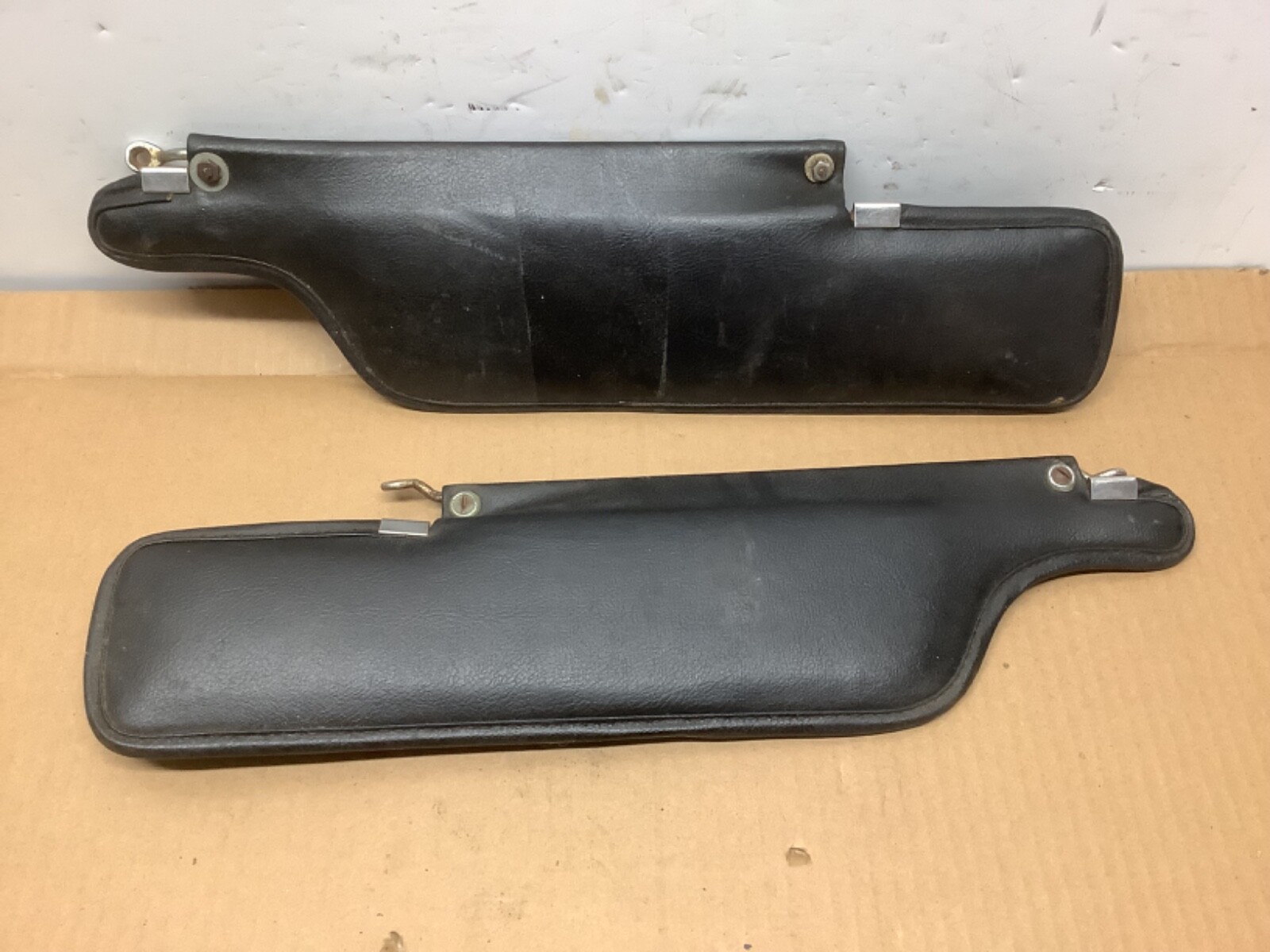 1963 - 1967 Corvette Sun Visors Set Black Daily drivers Restore oem 64 65 66 z