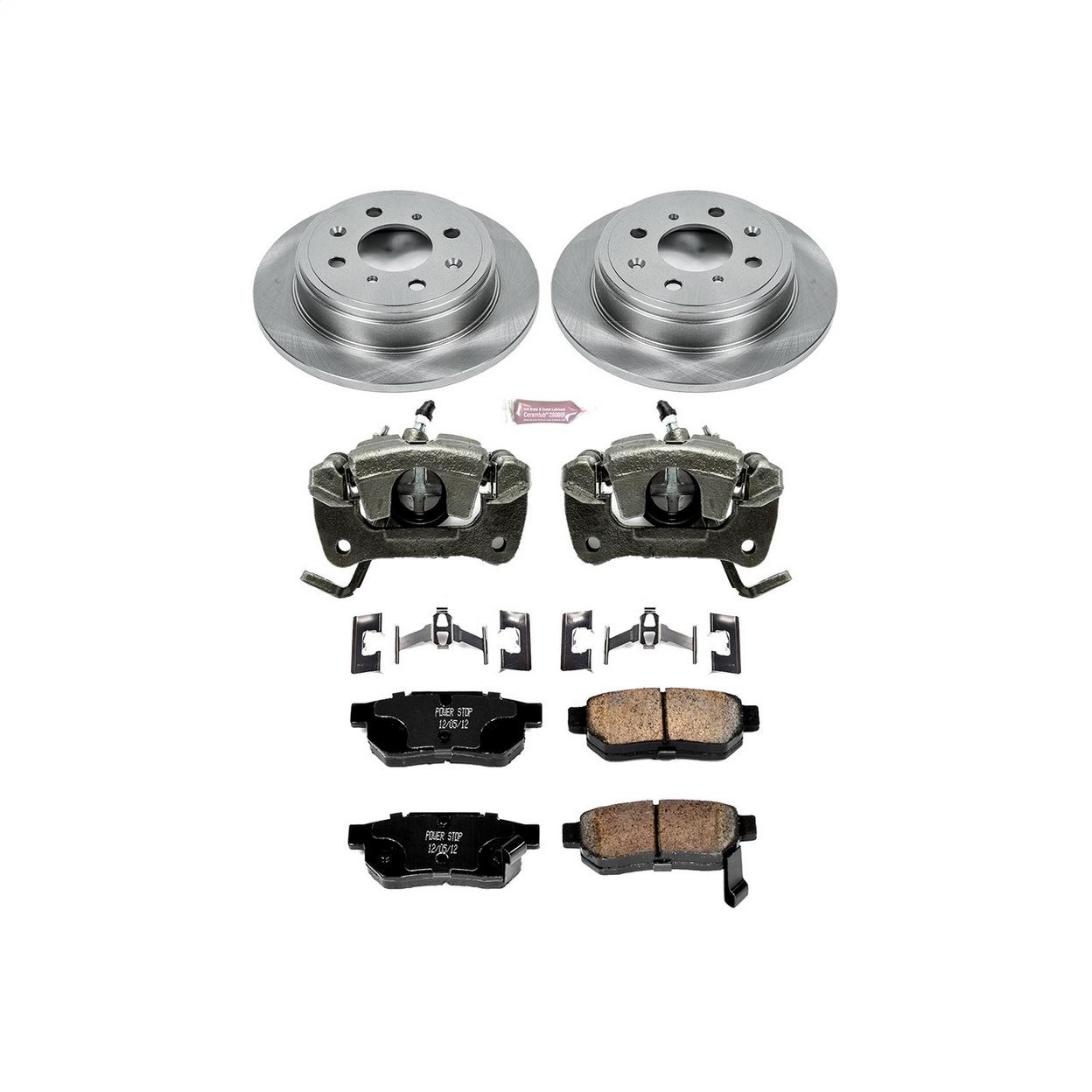 PowerStop Disc Brake Kit - Rear - Fits Acura Integra 1994-2001, Honda Civic 1992