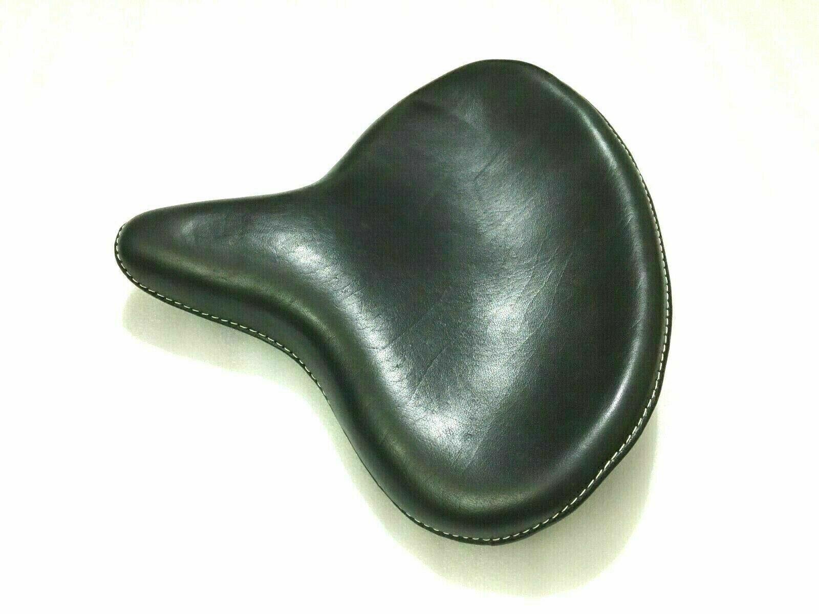 Genuine Leather HARLEY WLA WLC VL UL EL WL KNUCKLEHEAD SOLO SEAT FLATHEAD BLACK