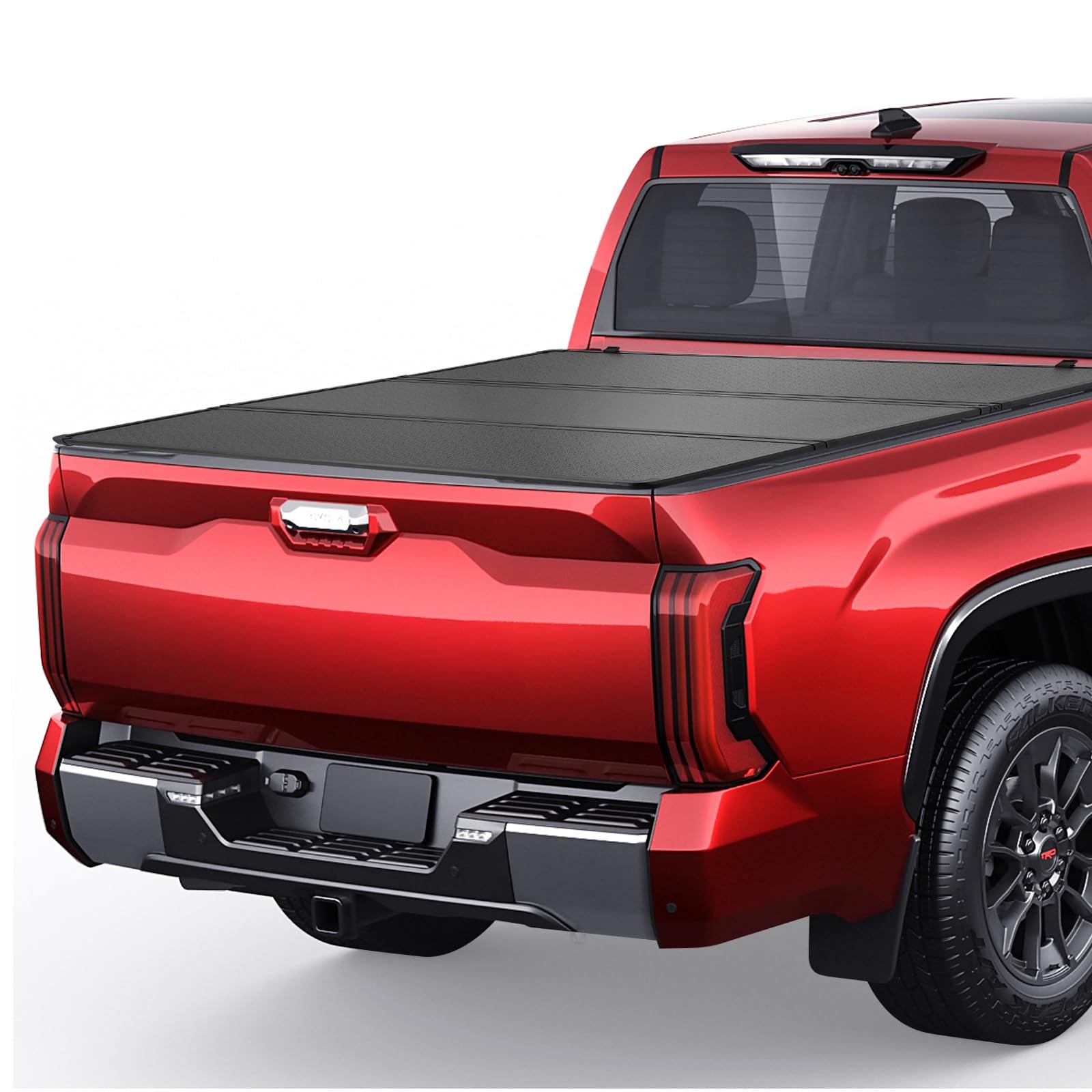 Hard Tri-Fold Tonneau Cover Low Profile Fits 2022-2025 Toyota Tundra 3.4L 5.5FT