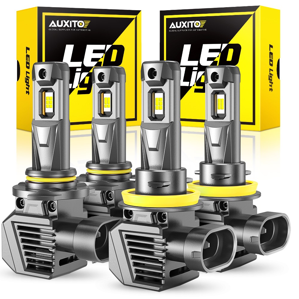 AUXITO M5S H11/H8/H9 LED HeadLight Bulbs 200W 20000Lumens 6500K Cool White