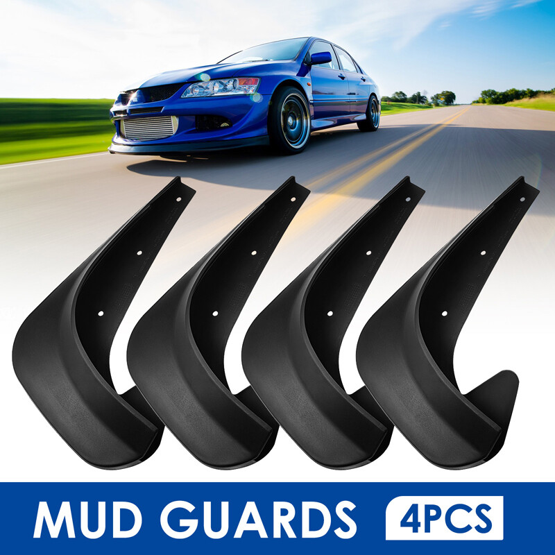 4x Universal Mud Flaps Splash Guards EVA Plastic Wearing Mudguards For CarFender
