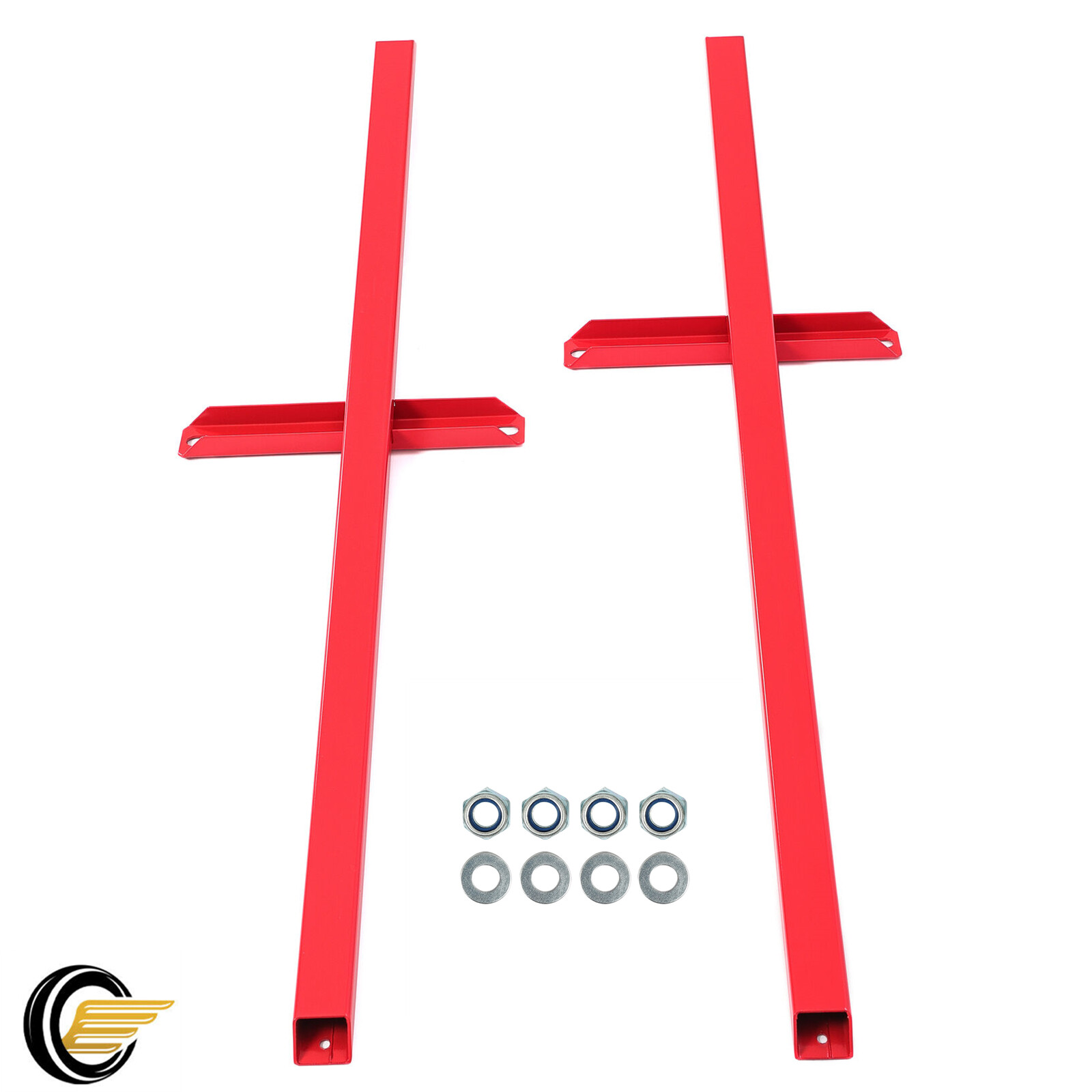 For 1979-2004 Ford Mustang RED Gauge Subframe Control Arm Sub Frames Connectors