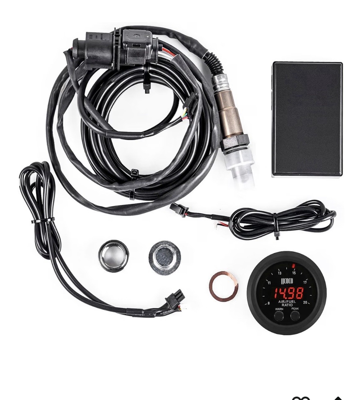 Universal Digital Wideband Air/Fuel Ratio AFR Gauge 2-1/16