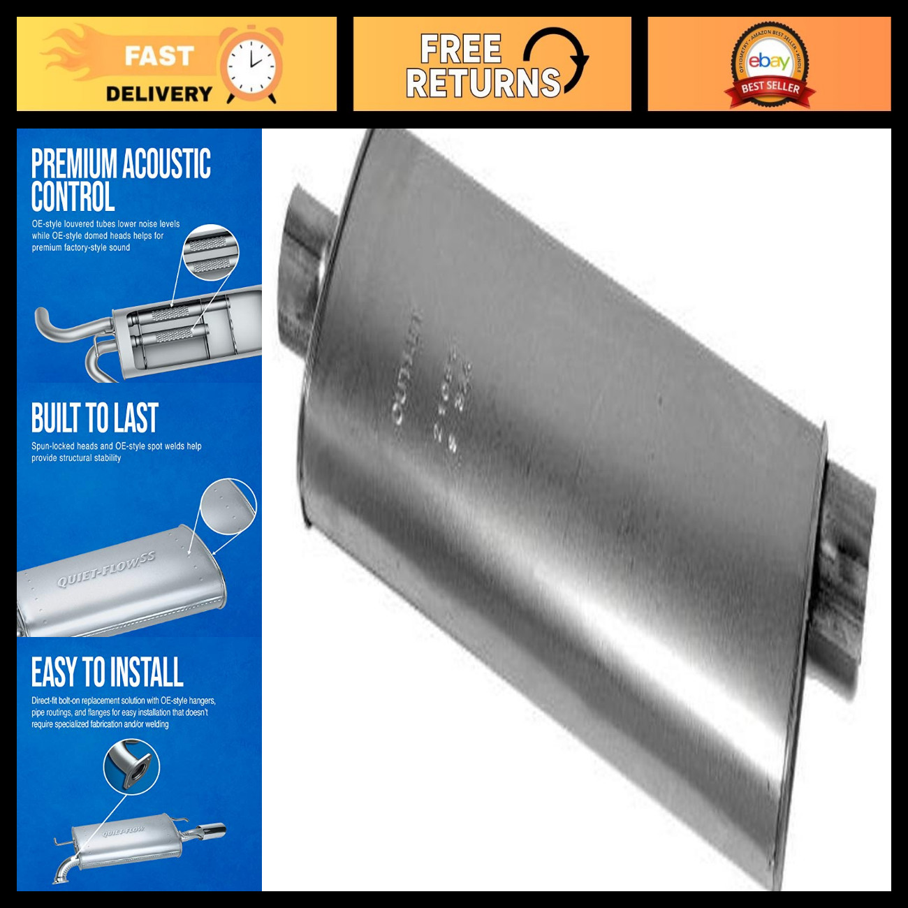 Direct Fit Exhaust Muffler 3\