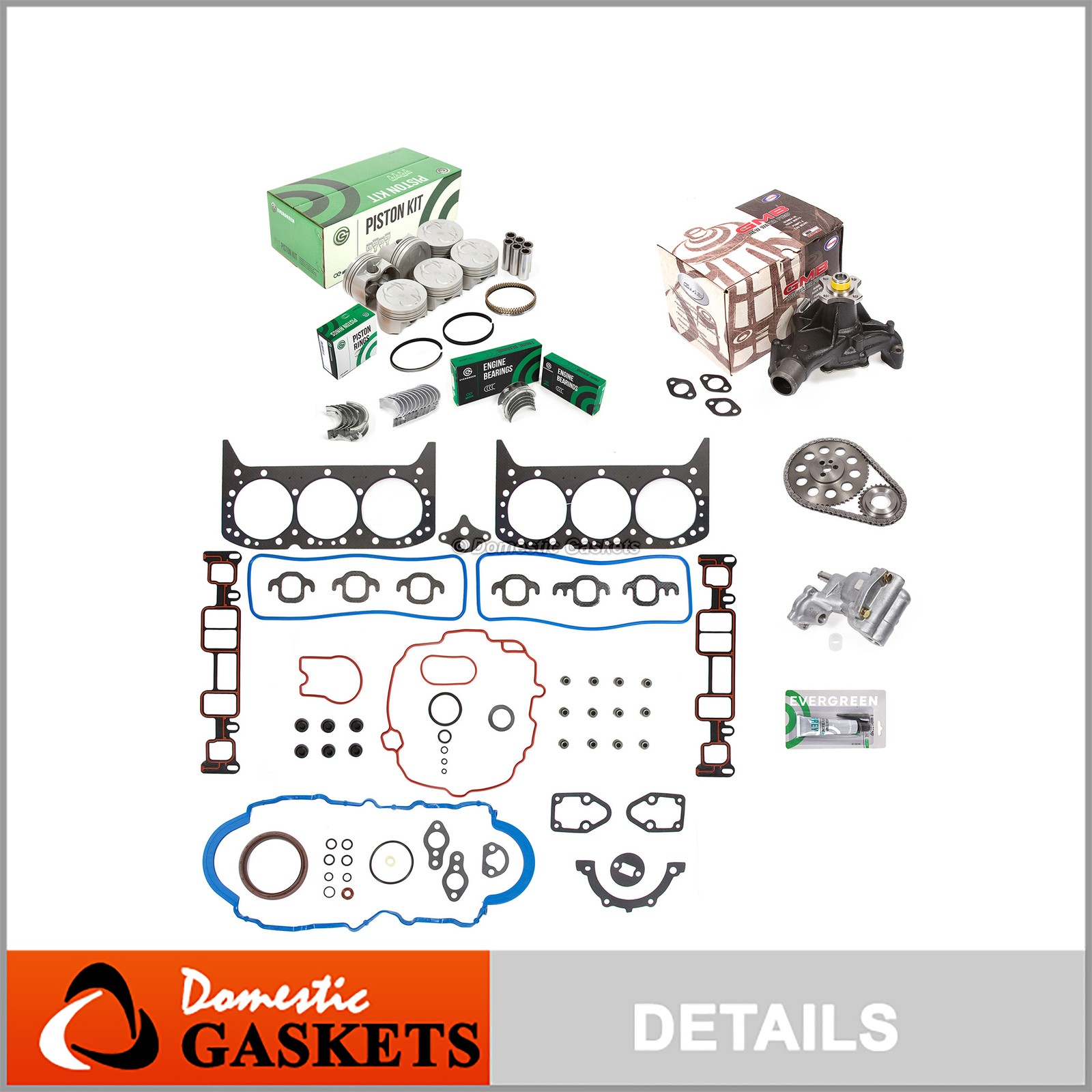 Engine Rebuild Kit Fits 99-06 Chevrolet Express GMC Sierra 4.3L OHV Vortec