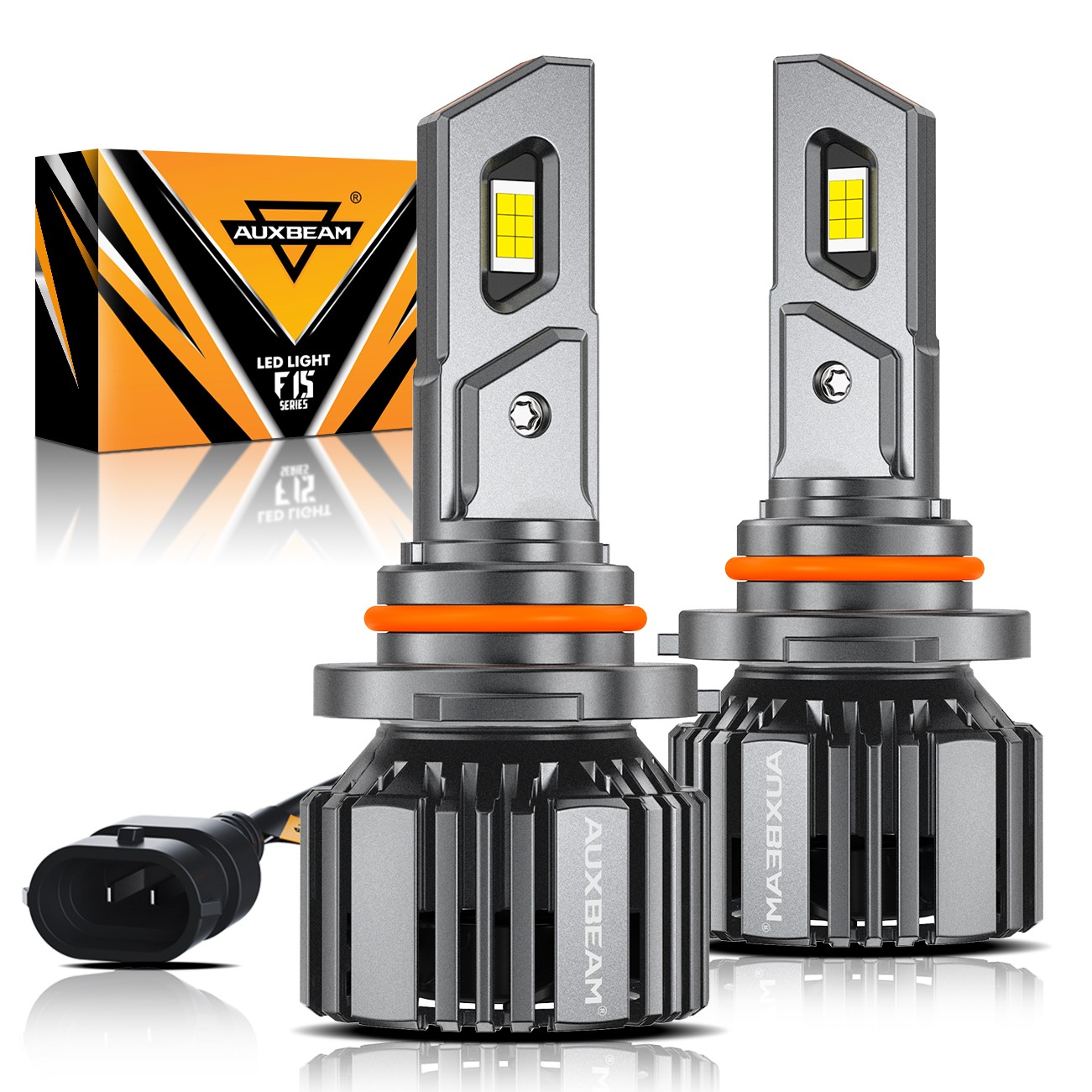 AUXBEAM HB3/9005 LED Headlight Conversion Kit Bulbs White High Beam 28000LM 2pcs