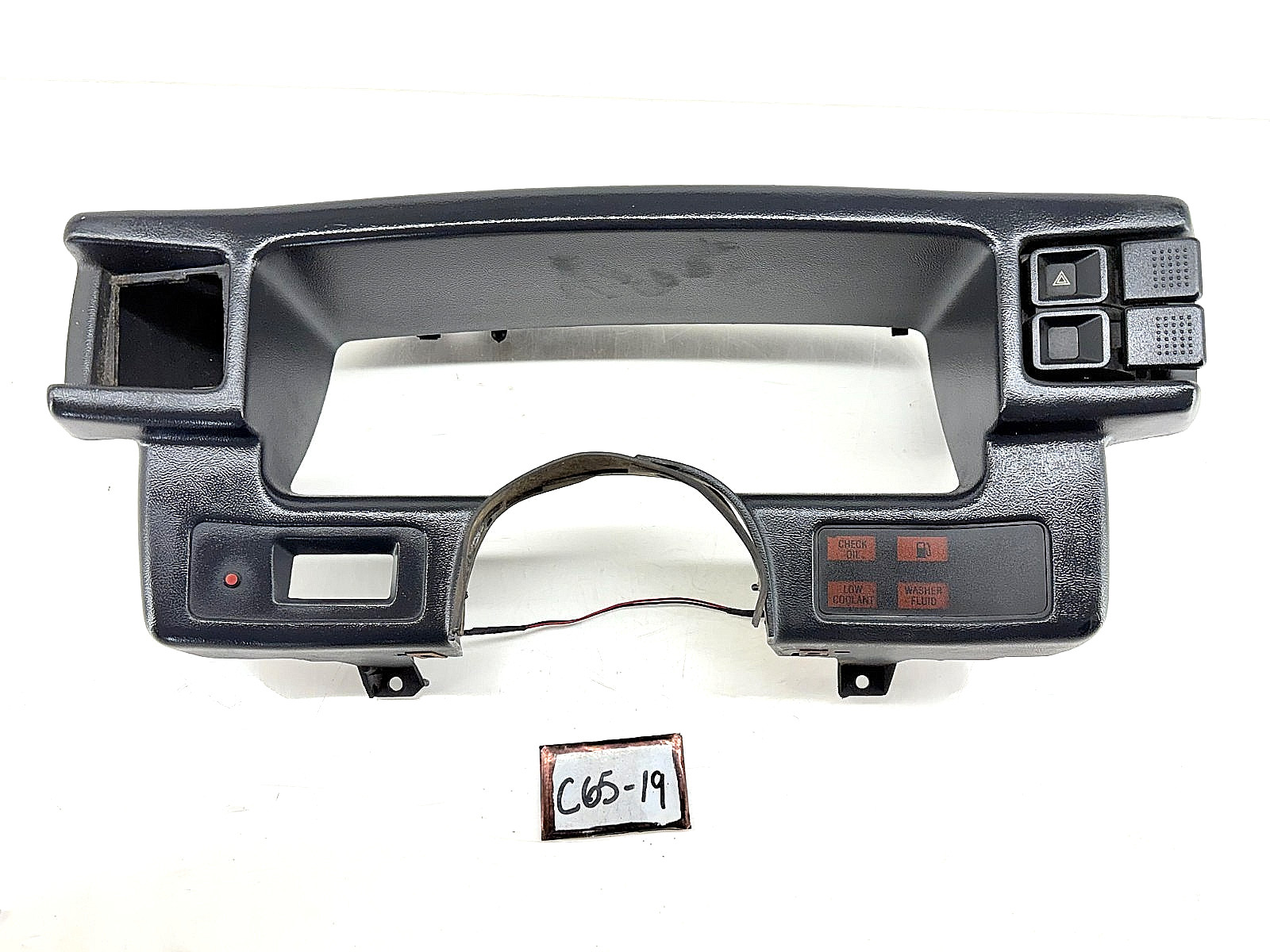OEM 1987 - 1989 Mustang Speedo Gauge Instrument Panel Cluster Trim Bezel C65-19
