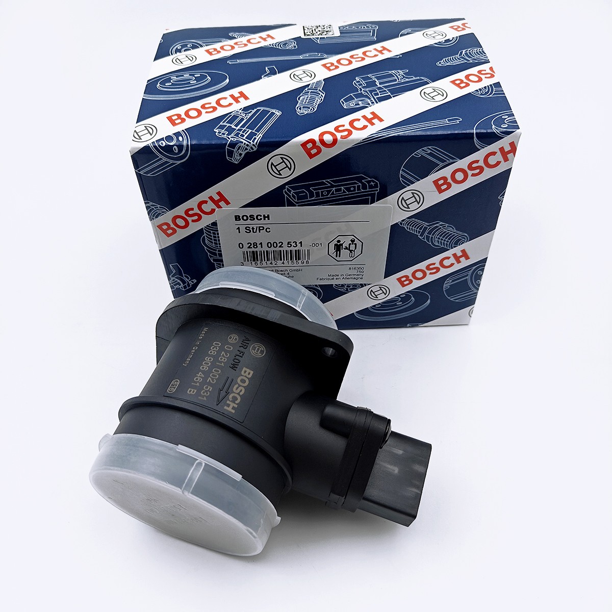 Bosch Mass Air Flow Sensor 0281002531 For VW Volkswagen Beetle Jetta Golf 04-06