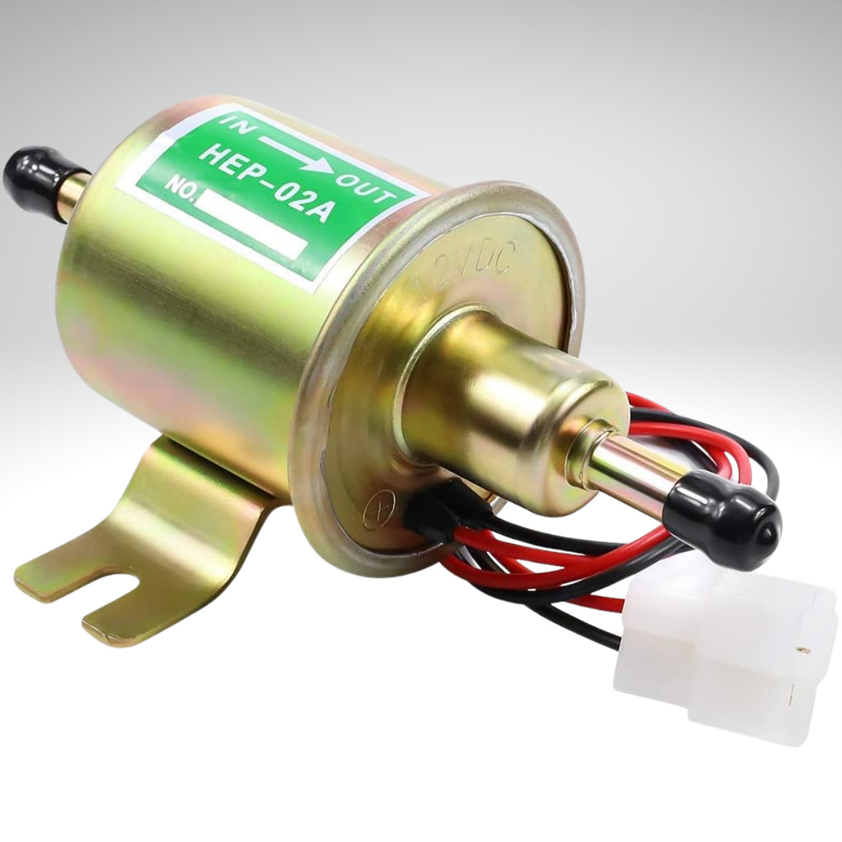 HEP-02A Inline Electric Fuel Pump Universal 12V Low Pressure Gasoline Diesel