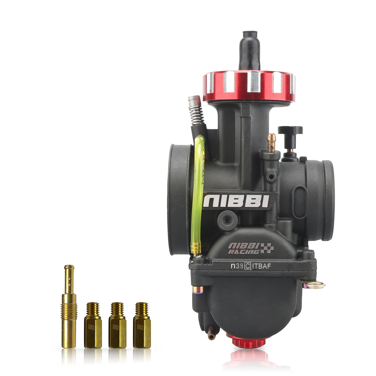 NIBBI Racing Carburetor PWK 38mm w/ Carb Jets Fits Suzuki RM 125 RM125 1975-2007