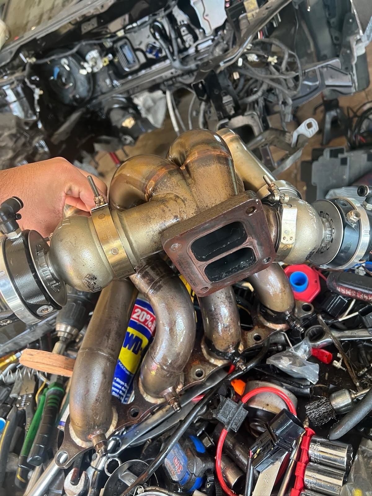 Evo 4-9 Forward Facing Turbo Manifold Bs Fab