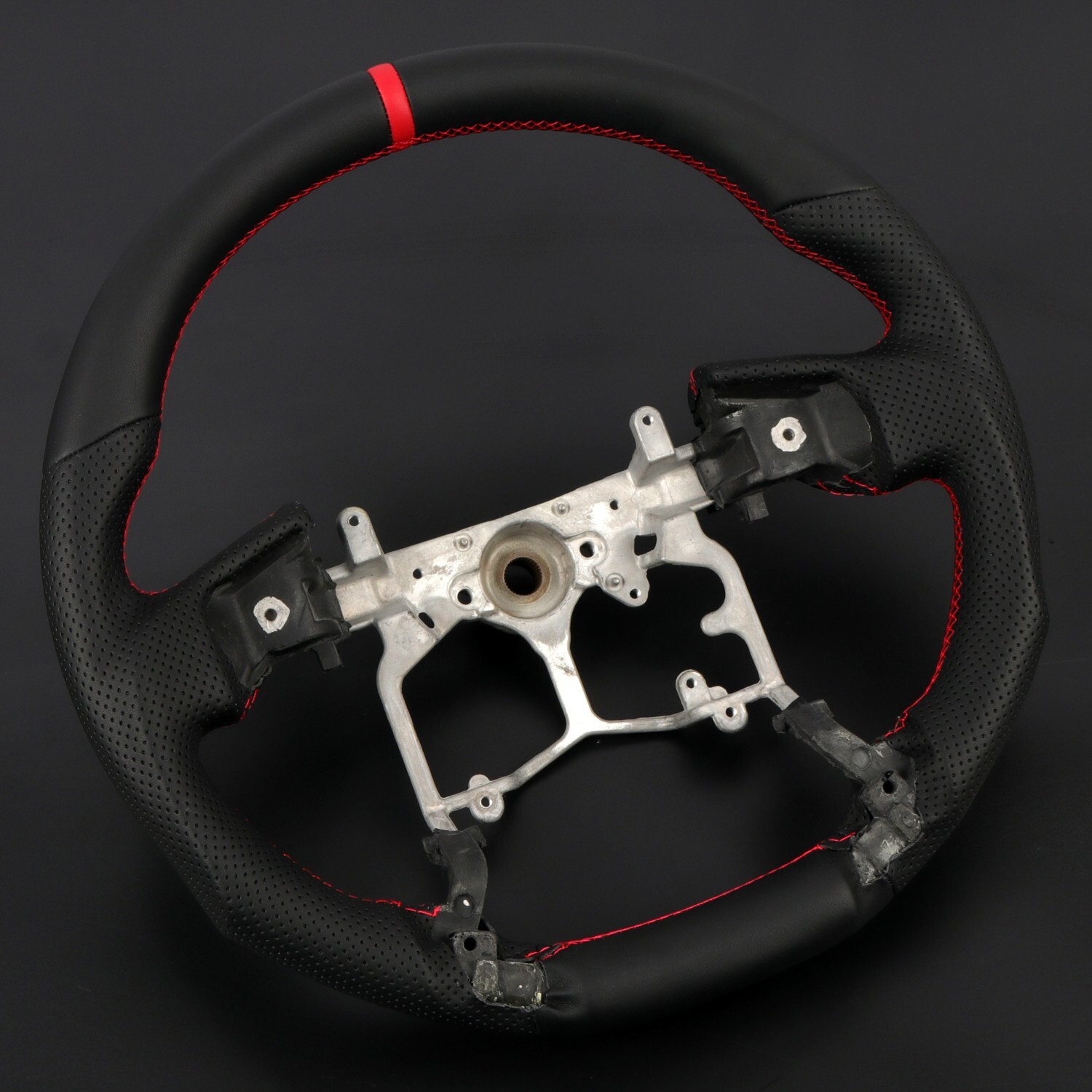 US Ship for Toyota Tacoma 4Runner Tundra Perforated Leather Steering Wheel