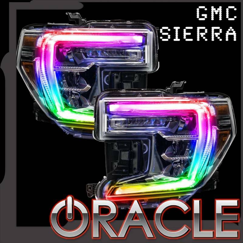 Oracle Lighting 19-22 Fits GMC Sierra 1500 ColorSHIFT BC1 RGB+W Headlight DRL