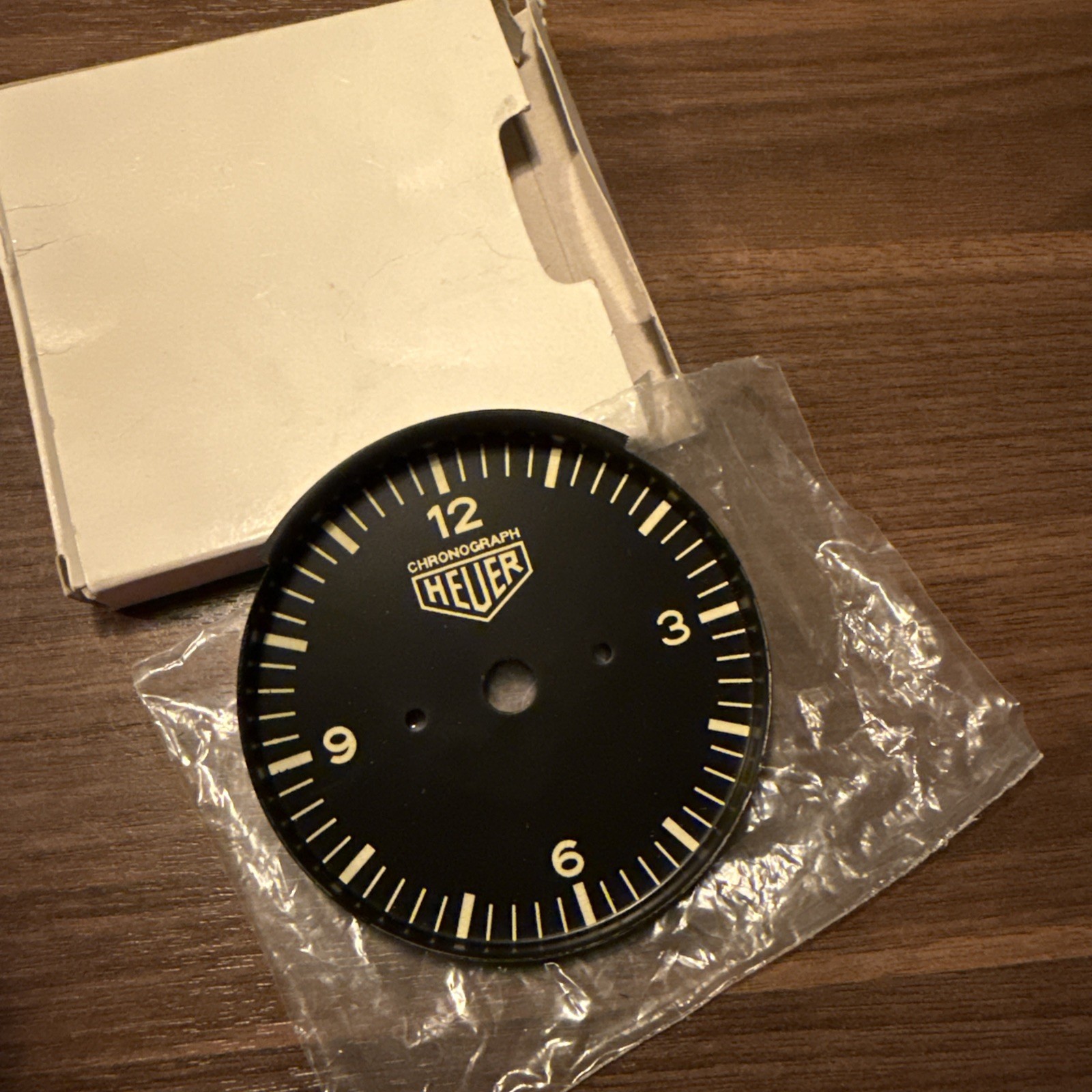 Porsche 911 912 ‘68-‘89 VDO Heuer Clock metal Faceplate 