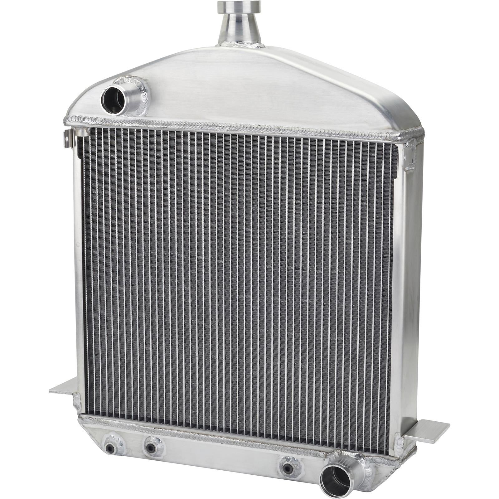 Speedway 1917-1923 T-Bucket Polished Aluminum Radiator-Fits Chevy Outlets