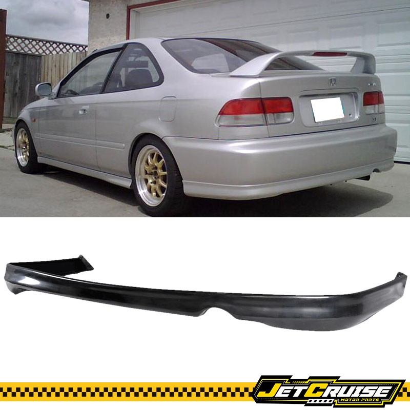 Fits 99 00 Honda Civic 2/4 Door Rear Bumper Lip Spoiler Bodykit PU Unpainted