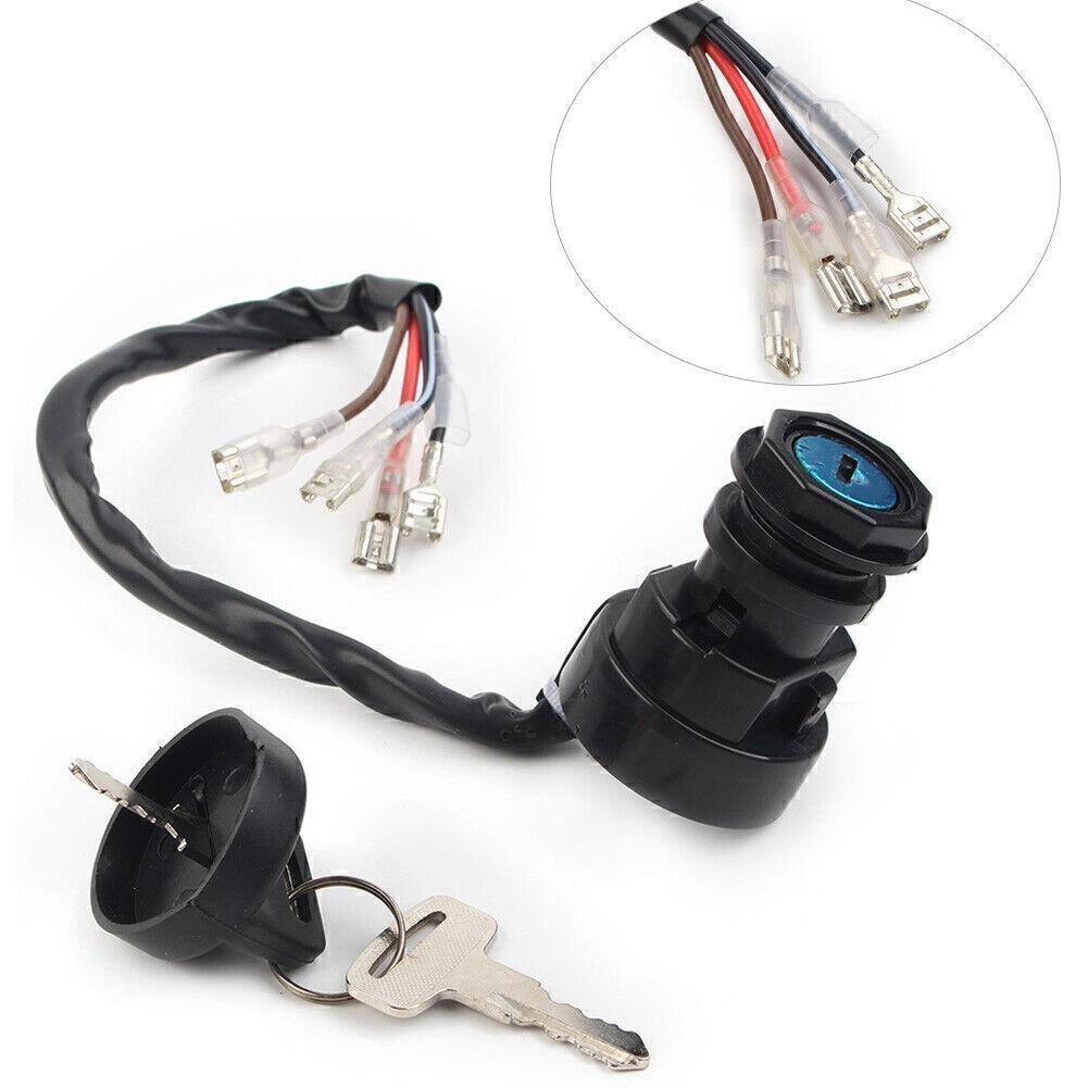 Ignition Switch w/Lock key For Polaris Trail Boss 250 350 2X4 4X4 1989-1995