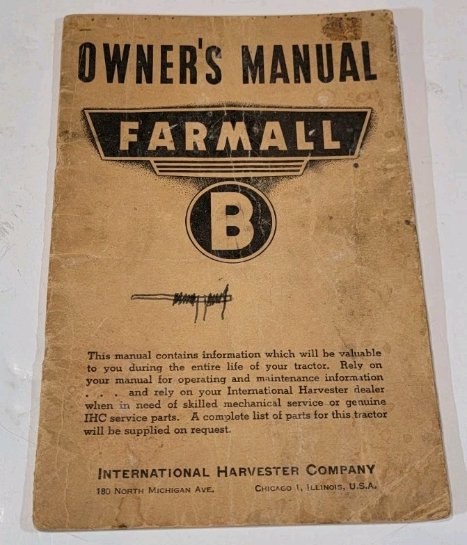 IH FARMALL MODEL 
