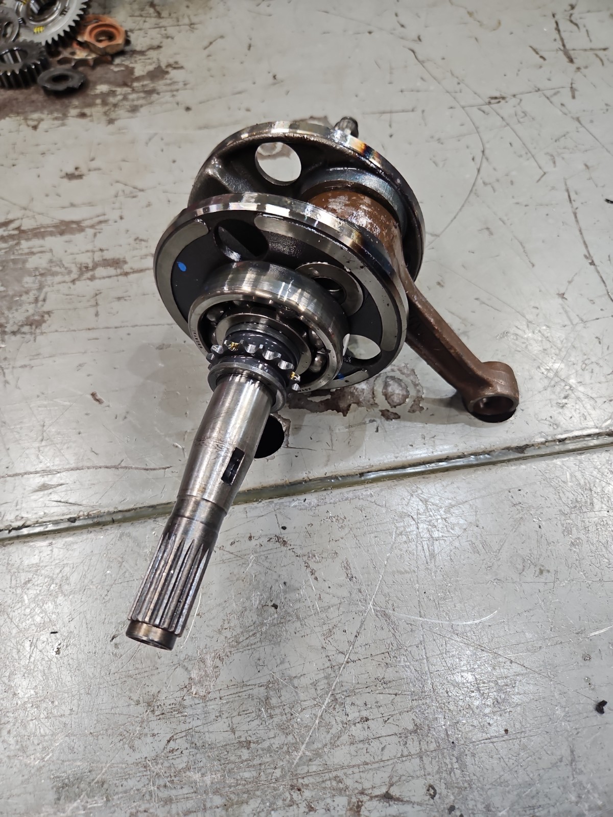 87-13 GENUINE YAMAHA Warrior 350 Crankshaft Crank Shaft Assembly BAD BEARING Rod 87-13 GENUINE YAMAHA Warrior 350 Crankshaft Crank Shaft Assembly BAD BEARING Rod