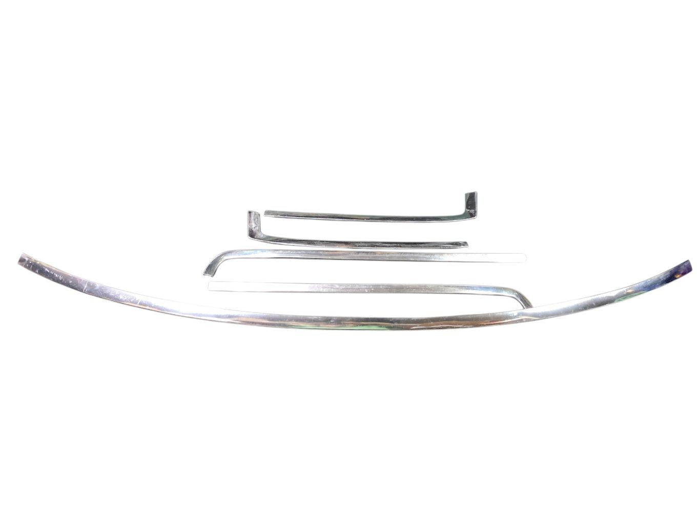 1980 - 1997 Ford F150 F250 F350 Front Windshield Chrome Trim Molding Set OEM
